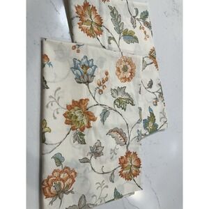 Vintage Pequot Double Standard Pillowcase Floral Terracotta Cottage Pair Of 2